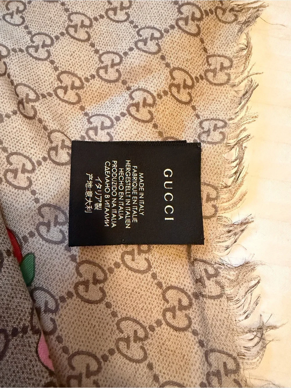 Authentic Limited Gucci x Balenciaga Logo Scarf
